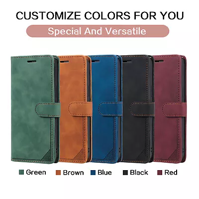 $10.99 • Buy Leather Case For OPPO A93 A73 Realme Q3 5 C3 Flip Holder Wallet Shockproof Cover