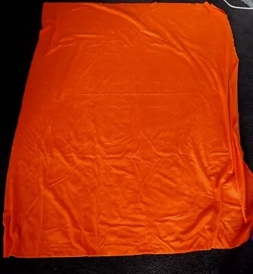 Bright Neon Orange Faux Fake Fur Short Nap Velboa Fabric 62  X 79  • $18