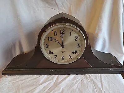 Antique Gilbert 1807 Duo-Tone Mantle Clock No Key- NO PENDULUM- Parts Only • $84.30