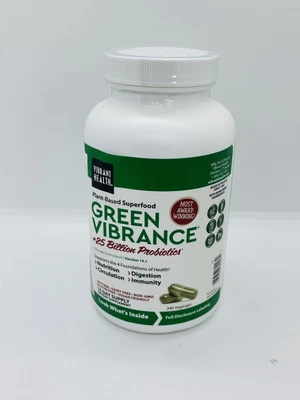$38.95 • Buy Vibrant Health, Green Vibrance, Vegan Superfood Pills, 240 Caps 5/2024 Digestion