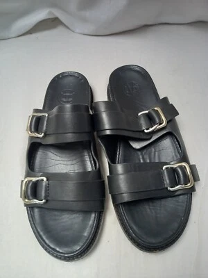 £3.99 • Buy ❤️ Missguided Black Slip On Buckle Detail Shoes Size 6 Vgc