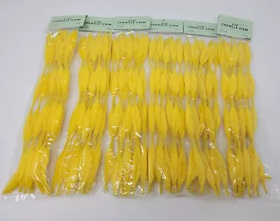 Lot Of 6 Packs Vintage Gold Bumpy Chenille Stems Bump Pipe Cleaners 12  X 15mm • $14.99