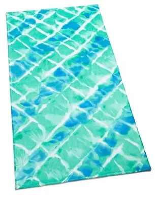 Martha Stewart Collection Tie Dye Cotton Beach Towel 38 X 68  -Blue T4103747 • $26.95