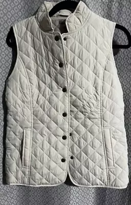 J.Jill Quilted Button Down Vest Women's Size Small Puffer  • $15