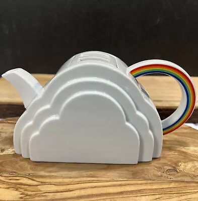Rare Vintage 1978 Vandor San Francisco Porcelain Clouds & Rainbow Teapot • $249.99