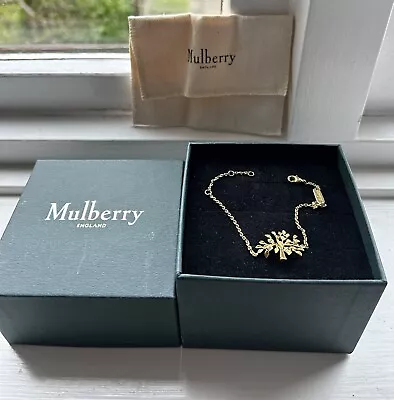 Mulberry Tree Bracelet Set With Swarovski Crystals Gold Coloured  BNIB. • £150