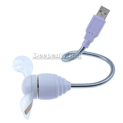 $9.26 • Buy Portable USB Fan W/ Digital LED Luminous Letters Programmable Gooseneck PC Fan