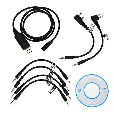 6 In 1 USB Programming Cable For Motorola VL130 MAG ONE A8 A6 A10 BPR40 MP300 • $14.99