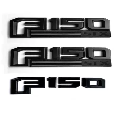 3pcs OEM F150 STX Emblems Fender Badges 3D For F-150 STX Black Genuine New • $69.18