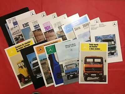 LOT 15---1970s & 1980s MERCEDES-BENZ German Truck Dealer Sales Brochures • $9.97