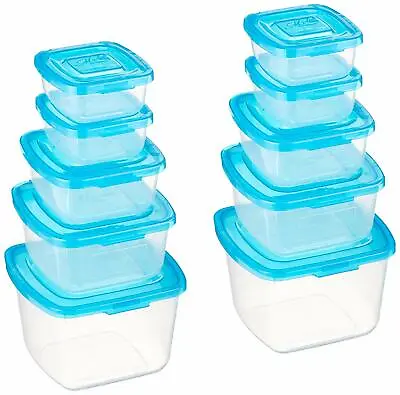 Mr. Lid 10 Piece Attached Lid Plastic Container Set As Seen On T.V. • $47.99