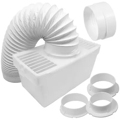 £14.99 • Buy Tumble Dryer Vent Kit Hose + 4  100mm Female Threaded Duct Connector + Adaptors