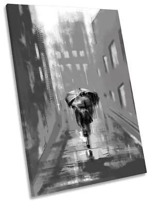 Red Umbrella Eiffel Tower Paris Print CANVAS WALL ART Portrait Picture • $74.99