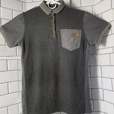 McDonalds Employee Uniform Grey Unisex S-R Polo Work Shirt Timeless Elements • $28.65
