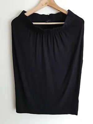 Next Maternity Size 12 Under Bump Stretchy Pencil Skirt - Black • £8.50