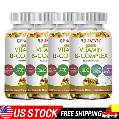 Vitamin B Complex Supplement 8 Super B Vits 60 Capsules With Inositol Choline • $20.99