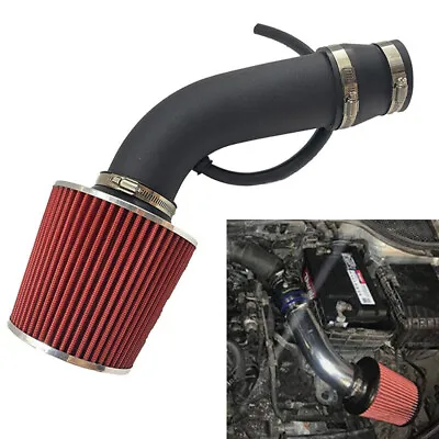 Cold Air Intake Filter Induction Kit 3  Aluminum Pipe Power Flow Hose System  • $26.22