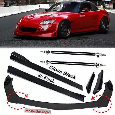 Front Bumper Lip Spoiler Splitter 86.6  Side Skirt Rear For Honda S2000 S+ • $79.99