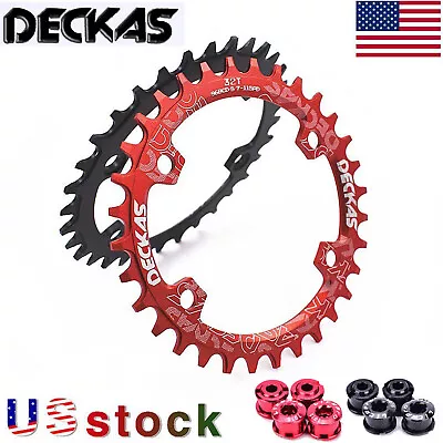 DECKAS 104BCD MTB Road Bike 32-52T Chainring Narrow Wide Single Chainwheel Bolts • $17.97