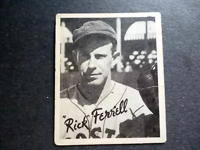 1936 Goudey Baseball Rick Ferrell Boston - Centered / VG  (WIDE RIGHT CARDS) • $36.99