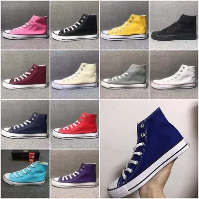 New Converse Trainers Mens Womens High Top Chuck Taylor All Star Canvas Shoes • $49.96