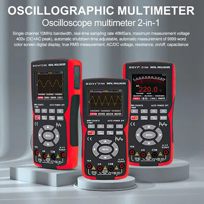 2 In 1 Digital Oscilloscope Multimeter LCD Handheld Oscilloscope Multimeter UK • £61.74