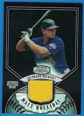 2007 Bowman Sterling Black Refractors #MH Matt Holliday Mem #8/25 Jersey Rockies • $12.99