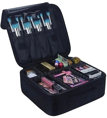 Travel Makeup Train Case Makeup Cosmetic Case Organizer Portable • $19.99