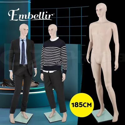 Embellir Male Mannequin Full Body Display Clothes Dummy Model Dressmaking Torso • $125.95