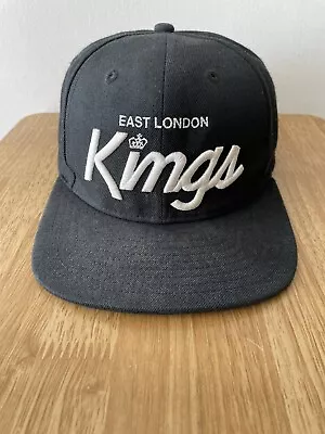 Adult King East London Kings Snapback Cap - Black/White • £10