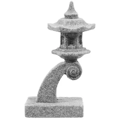  Japanese Pagoda Ornament Pond Tower Statue Stone Lantern Ornaments Crafts • £7.79