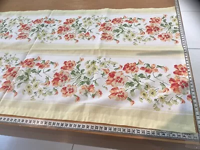 Laura Ashley Table Runner 186 X 47cm Approx. Red Orange And Yellow Flowers. • £5