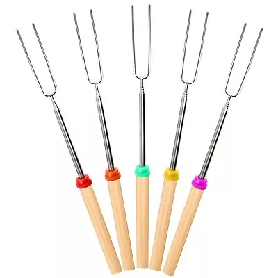 Marshmallow Roasting Sticks Smores Stick For Fire Pit Hot Dog Campfire Skewers M • $9.99