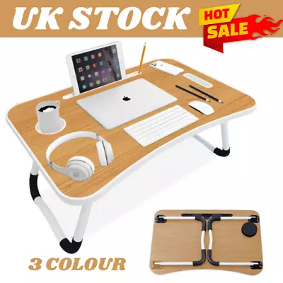 £12.99 • Buy Laptop Table Stand Adjustable Folding Desk Portable Tray For Bed Computer Study