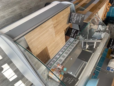 £650 • Buy 1m Wide Serve Over Display Counter Fridge Chiller White Grey Food Display