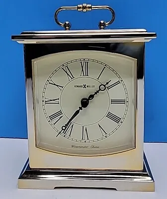 Vintage Howard Miller Westminster Chime Brass Mantel  Clock - 612-735 • $65