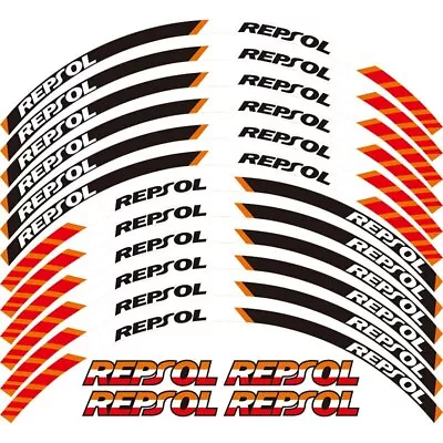 For HONDA REPSOL HRC CBR RR Motorcycle Rim Stripes Wheel Decals Tape Stickers • $16.10