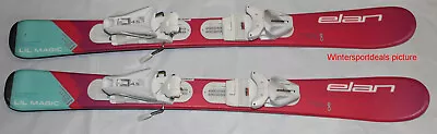 NEW Elan 2023 Girl's Kids Skis 90cm Elan Lil Magic + Size Adjustable Bindings • $239