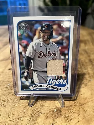 2024 Topps Series 1 Miguel Cabrera 1989 Topps Game Used Bat #89BR-MC Tigers HOF • $7.99