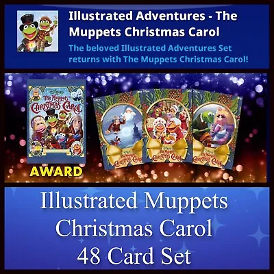 Illustrated Muppets Christmas Carol 48 Card Set Limited+cmn-topps Disney Collect • $19.89