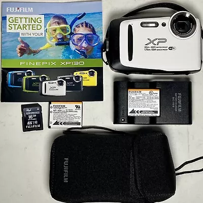 Fujifilm FinePix XP130 Underwater Camera 16.4MP/5x Zoom WiFi W/Battery SD Card • $220