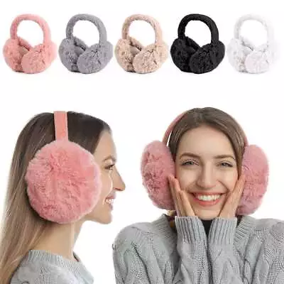 Men Women Foldable Ear Muffs Winter Ear Warmers Fluffy Earwarmer Soft Ear Cover • $7.63