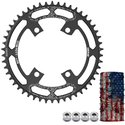 DECKAS 110BCD Narrow Wide Single Chainring 4-Bolts 5-Bolts 36-54T For 7-12S • $21.99