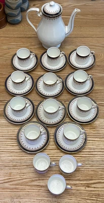 £40 • Buy Aynsley Fine English Bone China Coffee Set Leighton Blue
