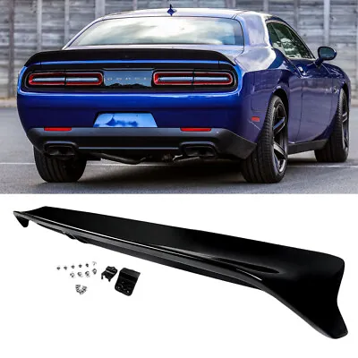 Rear Spoiler W/Camera Hole Gloss Black Fits For 08-22 Dodge Challenger Hellcat • $108.03