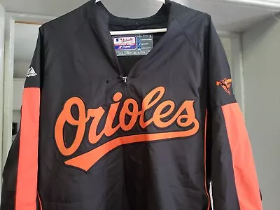 Baltimore Orioles MLB Authentic Majestic  Cool Base Premier Jacket  Large • $50