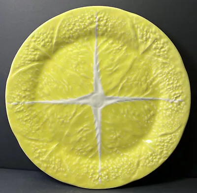 Secla Sigma Tastesetter CABBAGE Yellow Dinner Plate Portugal 11  • $22.50