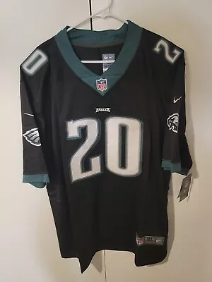 Brian Dawkins #20 Philadelphia Eagles Black Stitched Jersey Men's Size XL • $54.99