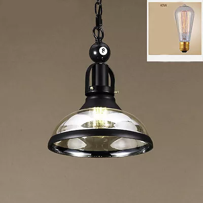 Vintage Pool Billiard Snooker Table Light Pendant Lights Lamp Bar Chandelier • $101.37