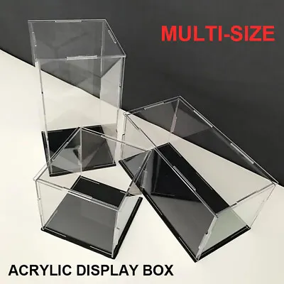Acrylic Display Case Clear Perspex Box Plastic Model Toy Car Dustproof Figures • £13.66
